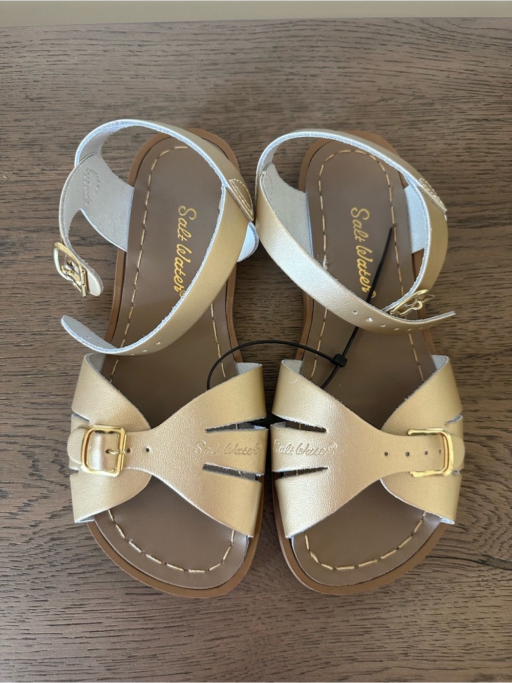 NEW Salt Water Sandals by Hoy Kids Metallic Gold Strappy Sandals
